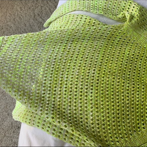J.Crew Neon Yellow/Green Ombré Sweater - Picture 5 of 6